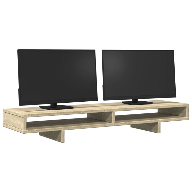Vidaxl Monitor Standard 100x27x15 cm Processus de chêne sonoma en bois de bois -colore