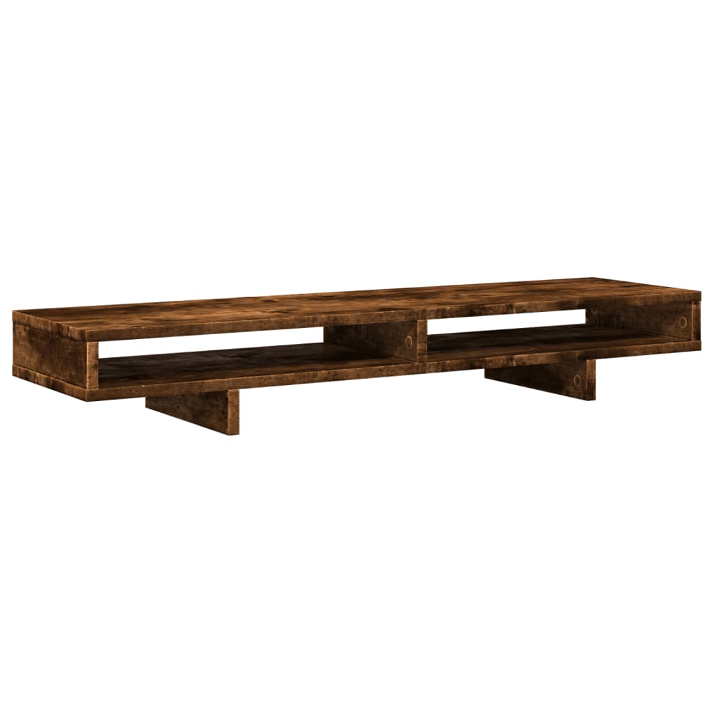Vidaxl Monitor Standard 100x27x15 cm Couleur de chêne fumé en bois transformé
