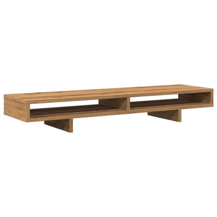 VidaXL support pour moniteur 100x27x15 cm bois travaillé, chêne artisanal