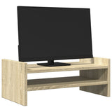 Vidaxl Monitor Stand 50x27x20 cm en bois transformé en chêne sonoma -colored - afbeelding 3
