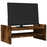 Le moniteur Vidaxl comprend 50x27x20 cm en bois de bois fumé en bois coloré - afbeelding 3