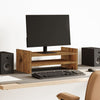 Le moniteur Vidaxl comprend 50x27x20 cm en bois transformé Old Wood -Colored