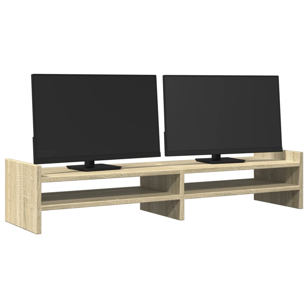 Vidaxl Monitor standard 100x27x20 cm Processus de bois de chêne sonoma coloré