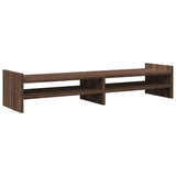 Vidaxl Monitor standard 100x27x20 cm en bois coupé en bois brun coloré - afbeelding 2