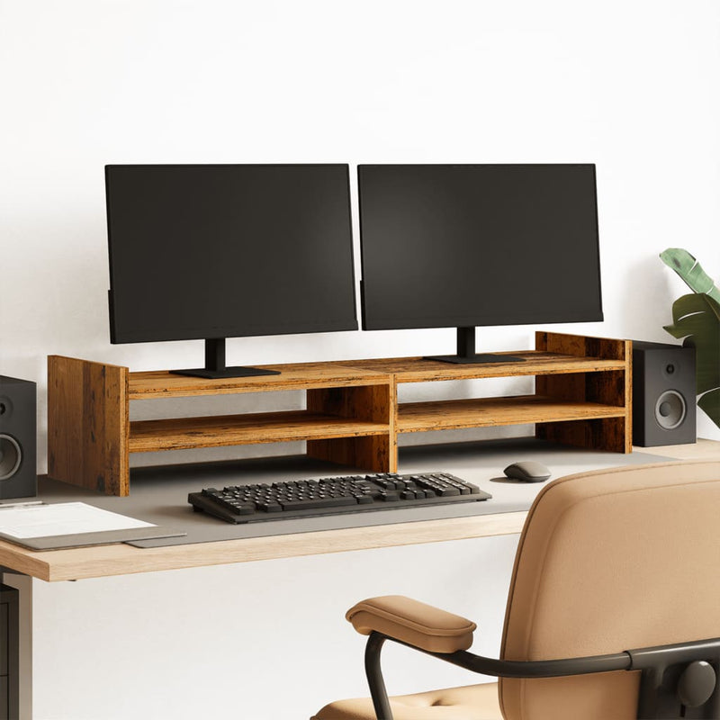 Vidaxl Monitor standard 100x27x20 cm Bois transformé vieux bois coloré