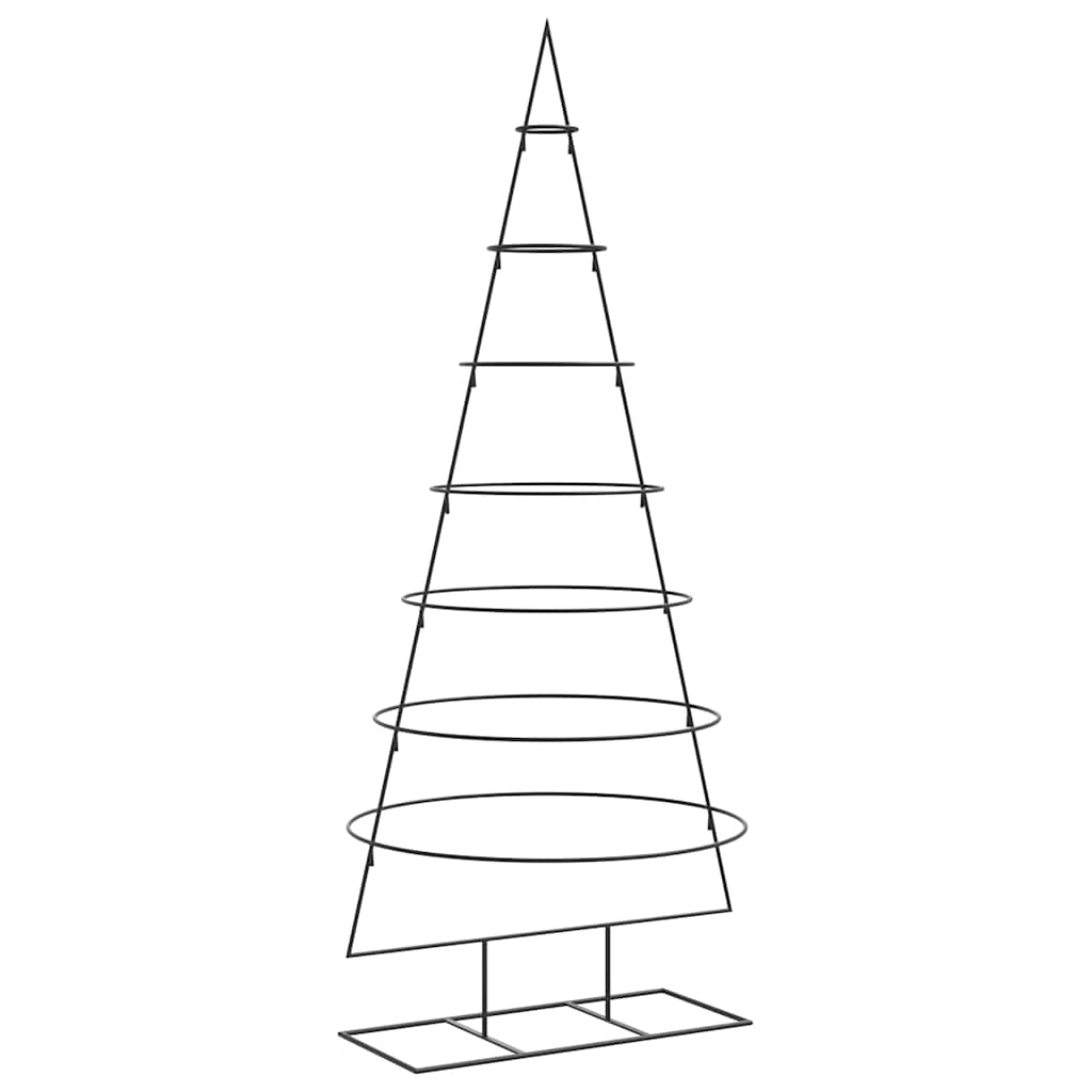 VidaXL décoration de Noël sapin de Noël 180 cm métal noir