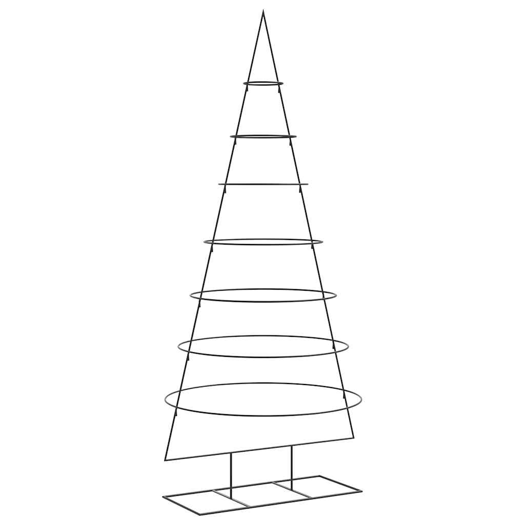 VidaXL décoration de Noël sapin de Noël 210 cm métal noir