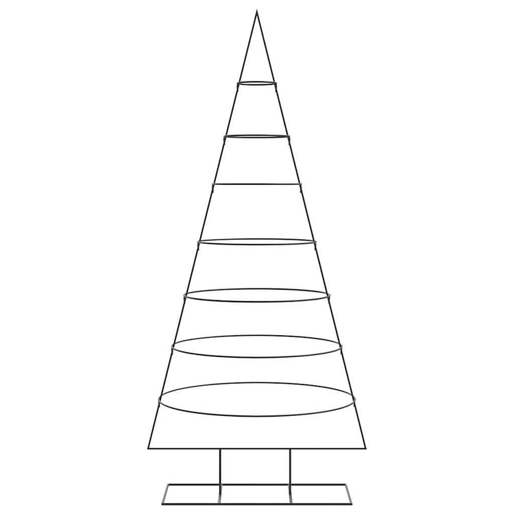 VidaXL décoration de Noël sapin de Noël 210 cm métal noir