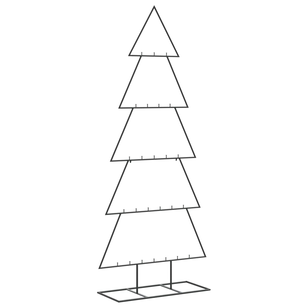 VidaXL décoration de Noël sapin de Noël 150 cm métal noir