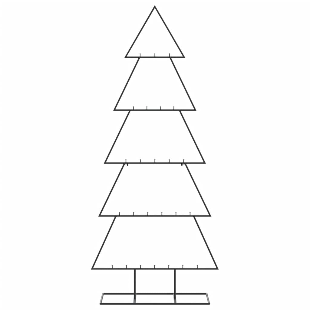 VidaXL décoration de Noël sapin de Noël 150 cm métal noir