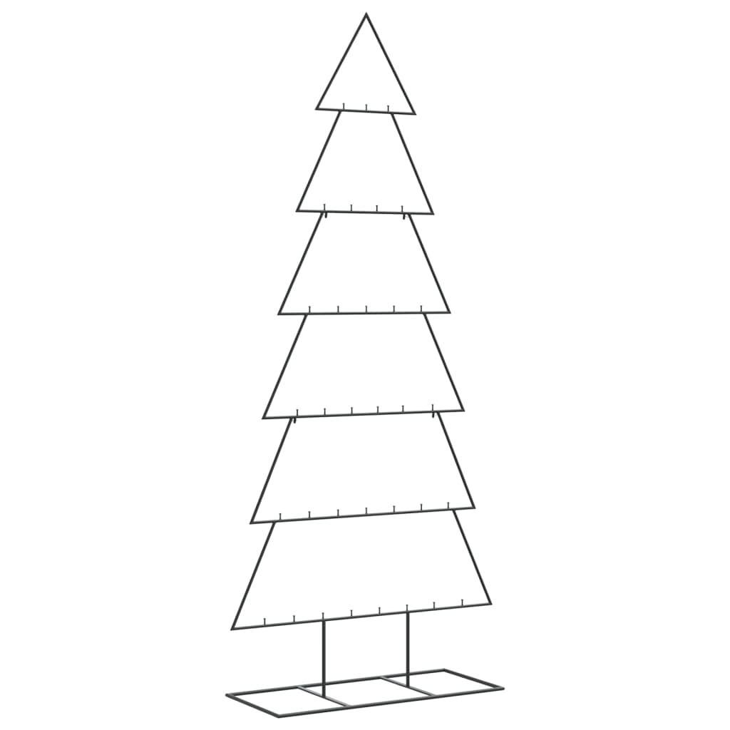 VidaXL décoration de Noël sapin de Noël 180 cm métal noir