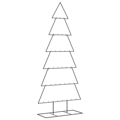 VidaXL décoration de Noël sapin de Noël 180 cm métal noir