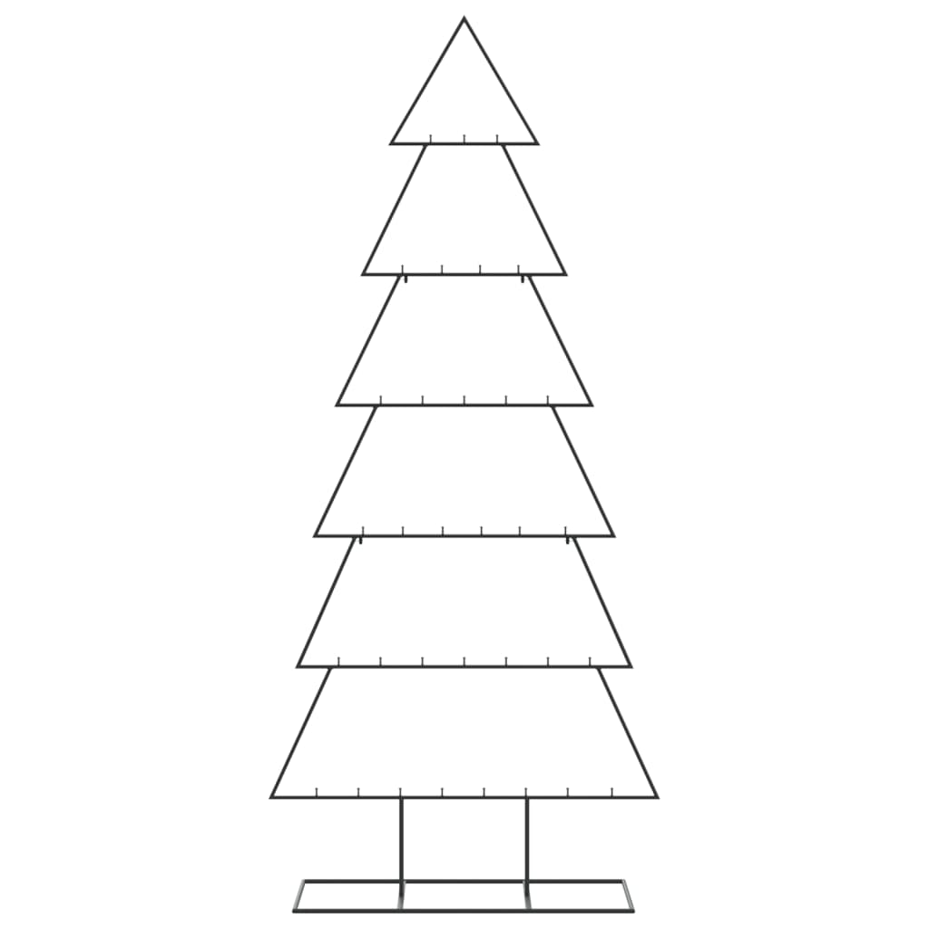 VidaXL décoration de Noël sapin de Noël 180 cm métal noir