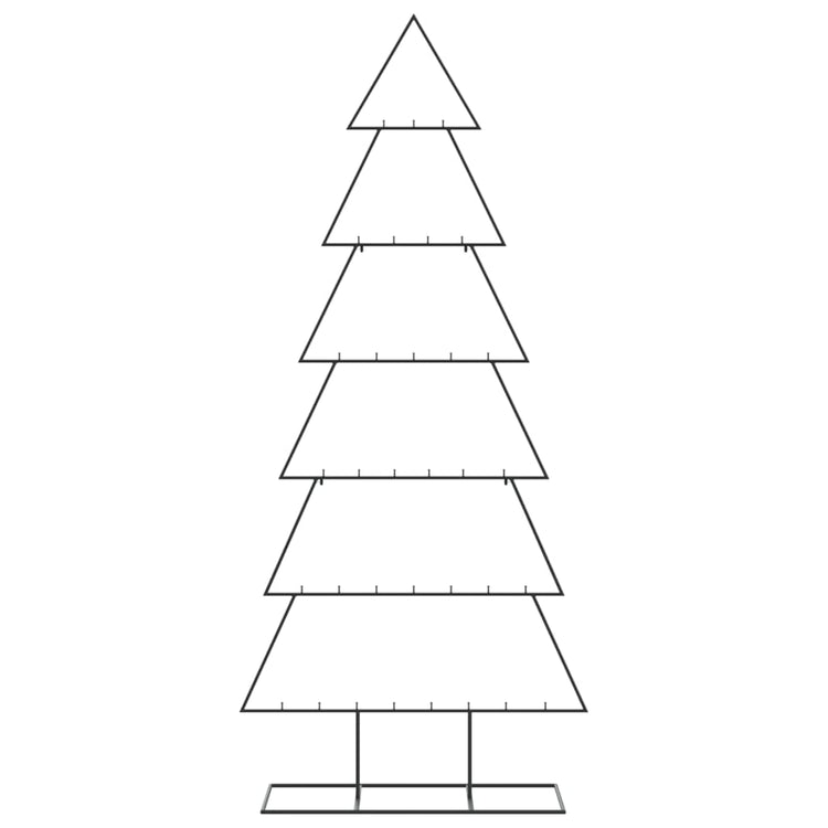 VidaXL décoration de Noël sapin de Noël 180 cm métal noir