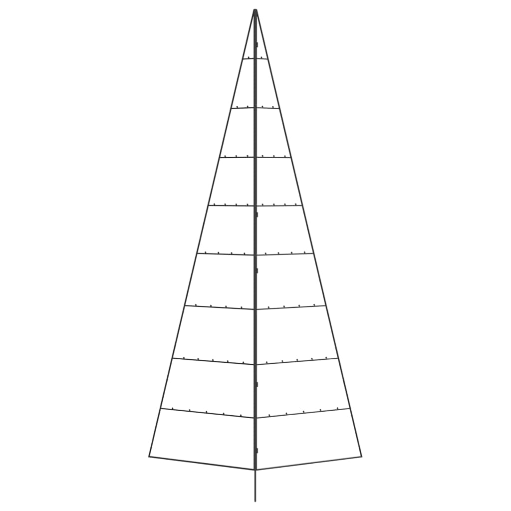 VidaXL décoration de Noël sapin de Noël 210 cm métal noir