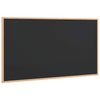 Tableau Vidaxx avec cadre en pin massif noir 100x55 cm