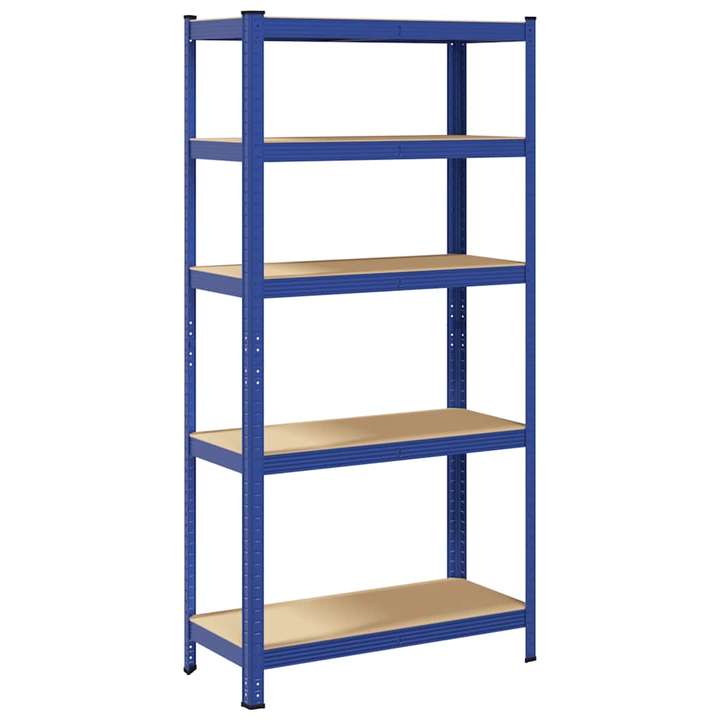 Vidaxl Storage Rack en acier à 5 couches Bleu en bois