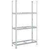 Vidaxl Tire Rack 3 couches 110x40x200 cm en acier argenté coloré