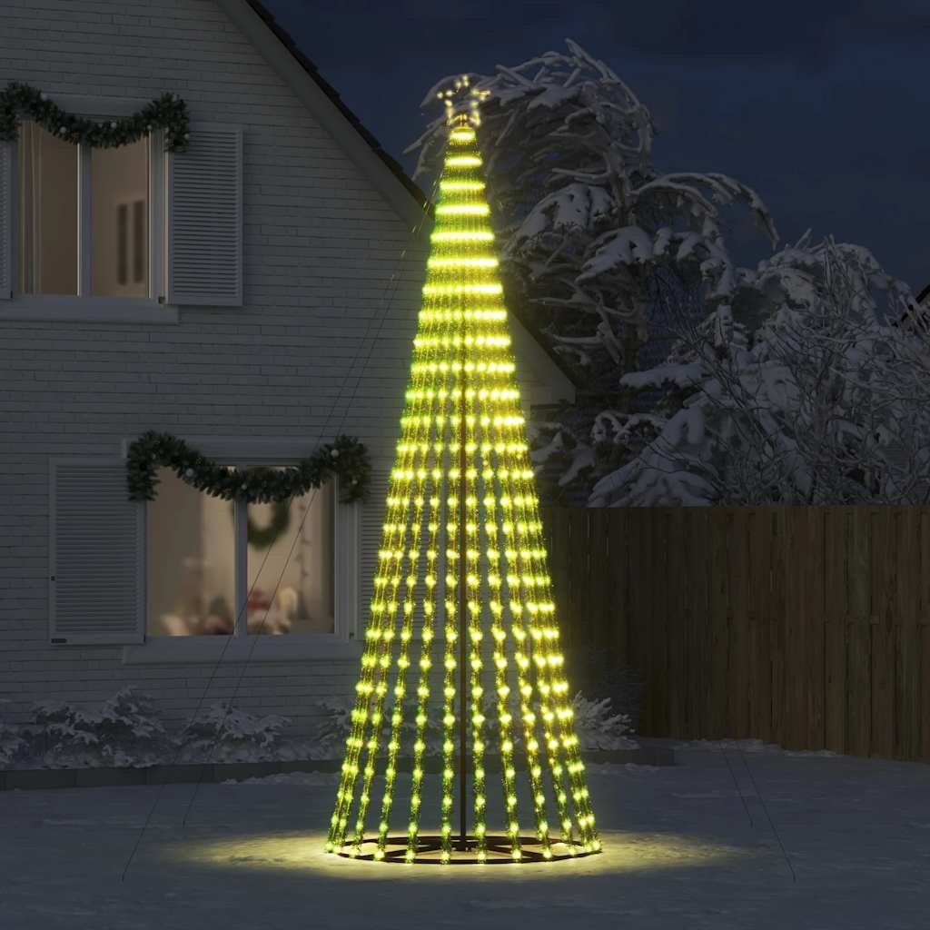 Vidaxl LED Arbre de Noël 1028 LEDS blanc chaud 403 cm