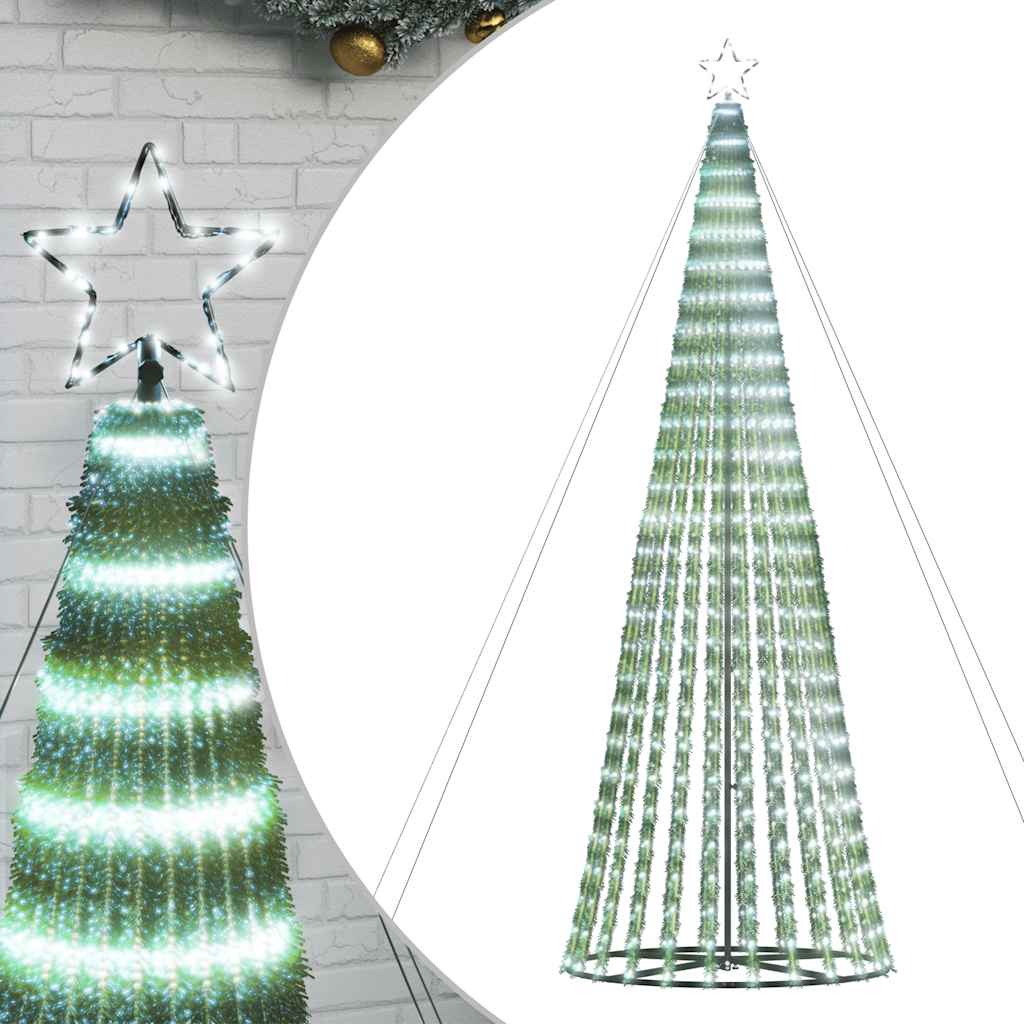 Vidaxl LED Arbre de Noël 1028 LEDS Cold White 403 cm