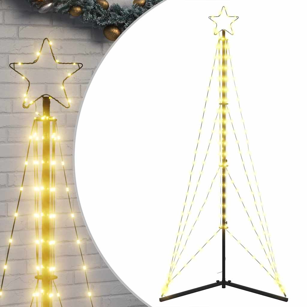 Vidaxl LED Arbre de Noël 363 LEDS blanc chaud 182 cm