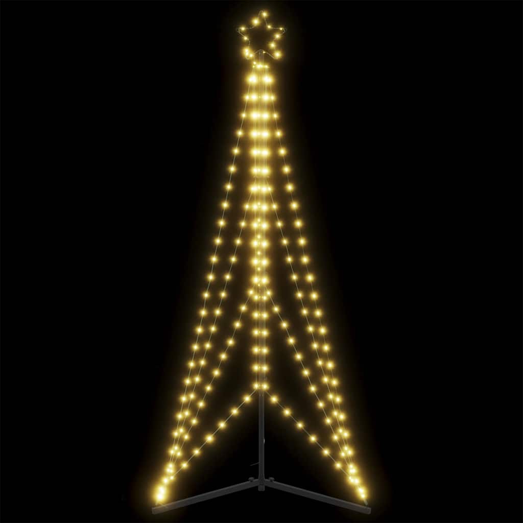 Vidaxl LED Arbre de Noël 363 LEDS blanc chaud 182 cm