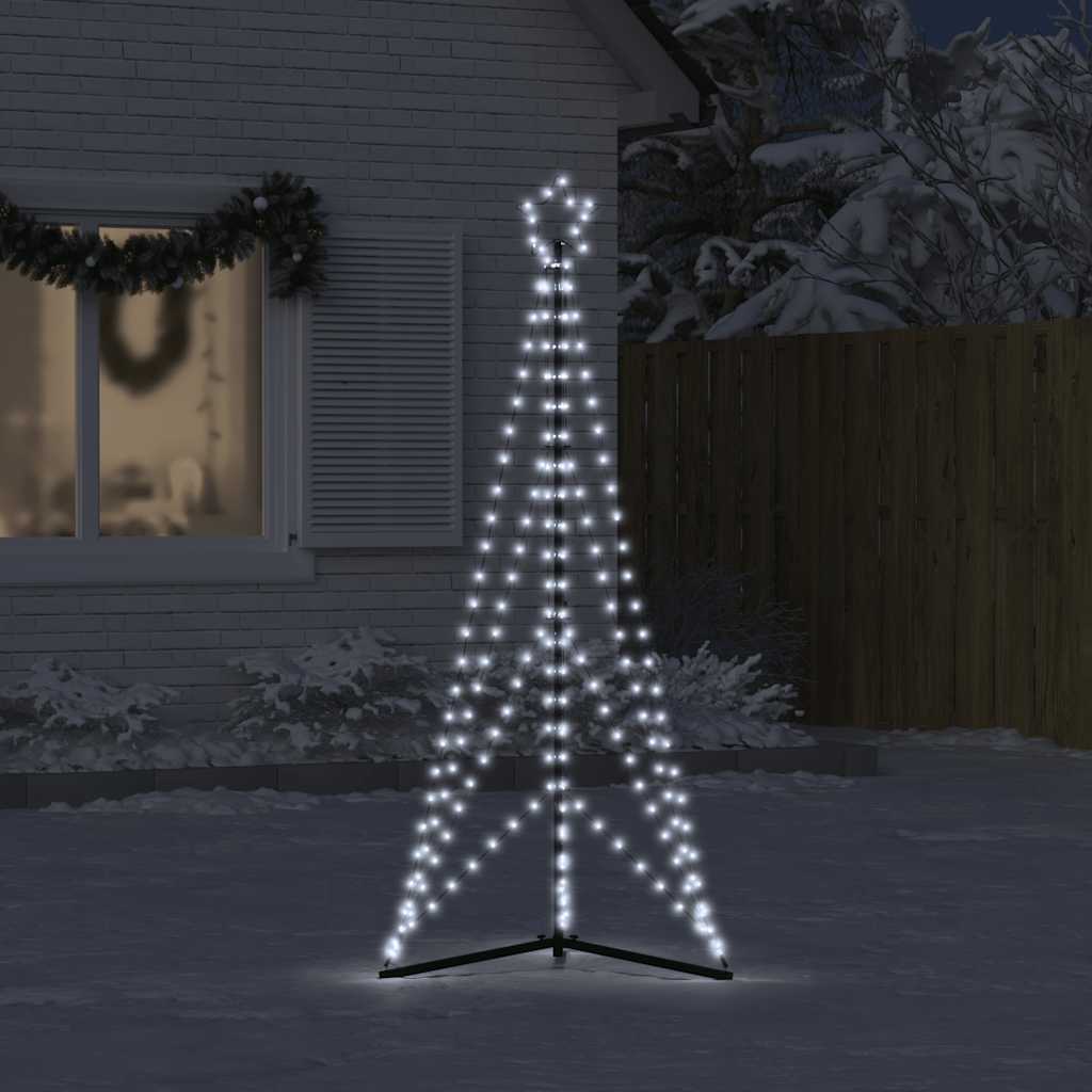 Vidaxl LED Arbre de Noël 363 LEDS Blanc froid 182 cm
