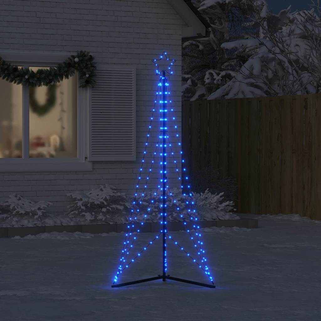 Vidaxl LED Arbre de Noël 363 LEDS 182 cm bleu
