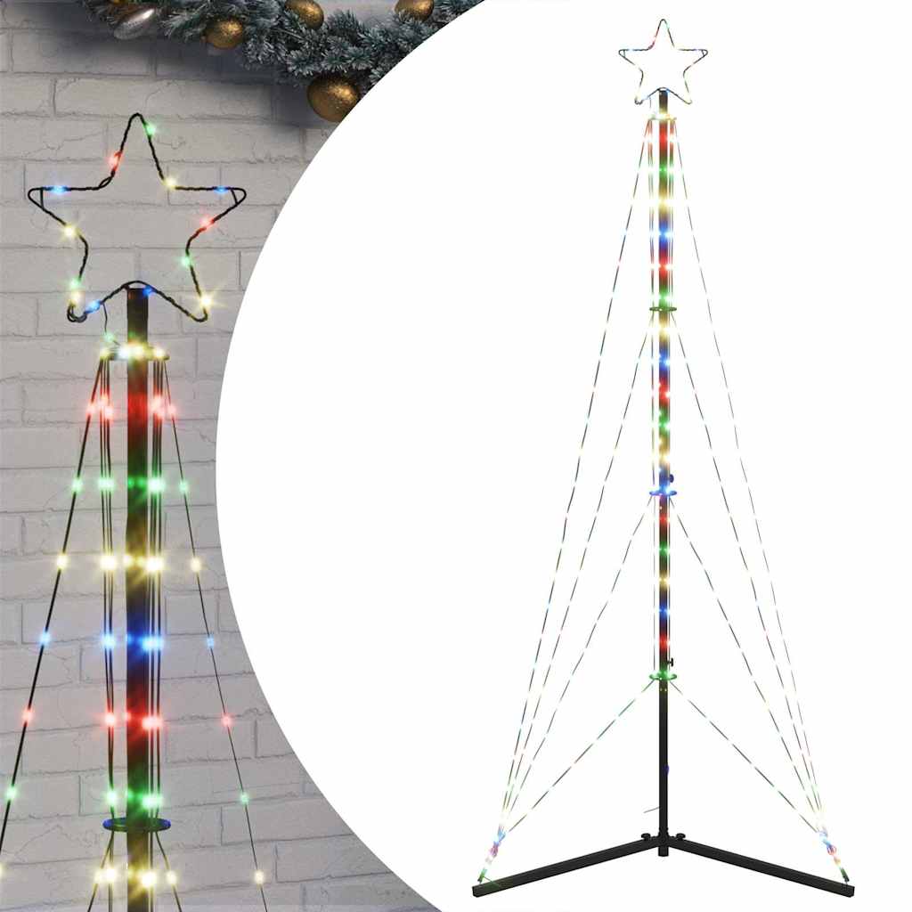 Vidaxl LED Arbre de Noël 363 LEDS coloré 182 cm