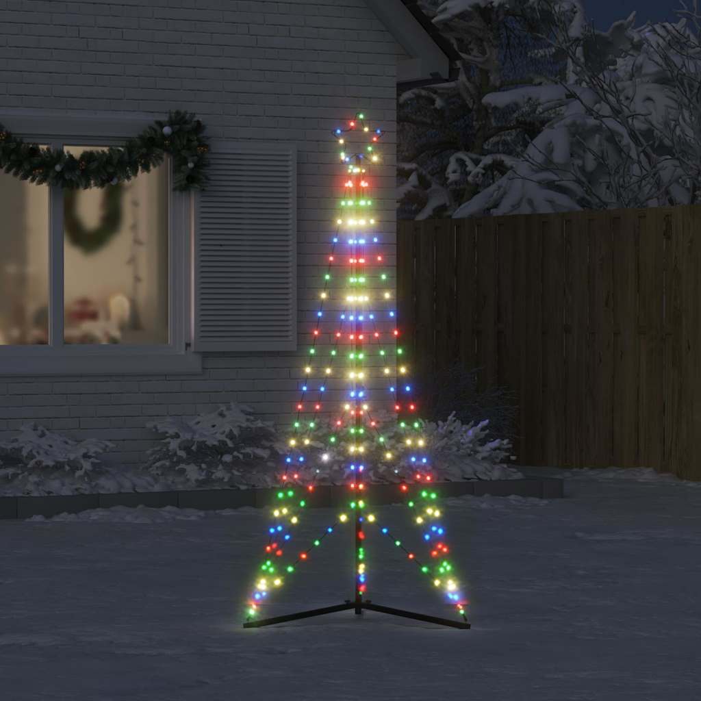 Vidaxl LED Arbre de Noël 363 LEDS coloré 182 cm