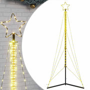Vidaxl LED Arbre de Noël 483 LEDS blanc chaud 240 cm - afbeelding 2