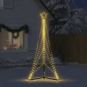 Vidaxl LED Arbre de Noël 483 LEDS blanc chaud 240 cm - afbeelding 3