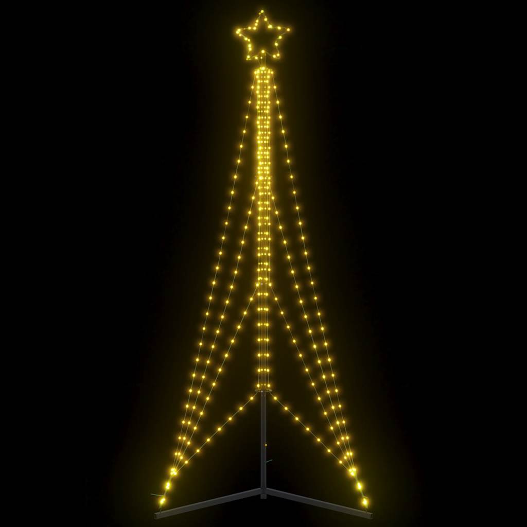 Vidaxl LED Arbre de Noël 483 LEDS blanc chaud 240 cm