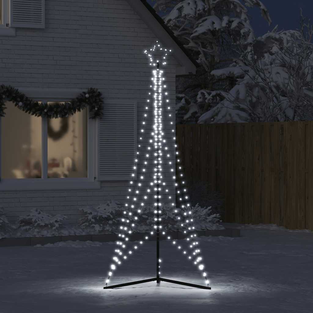 Vidaxl LED Arbre de Noël 483 LEDS Cold White 240 cm