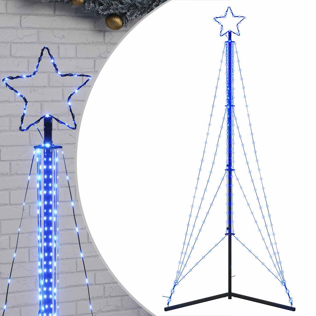 Vidaxl LED Arbre de Noël 483 LEDS 240 cm bleu