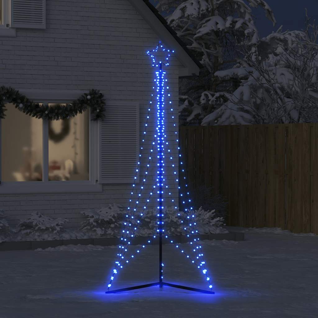 Vidaxl LED Arbre de Noël 483 LEDS 240 cm bleu