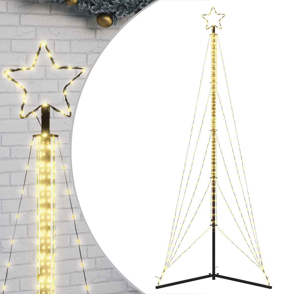 Vidaxl LED Arbre de Noël 525 LEDS blanc chaud 302 cm