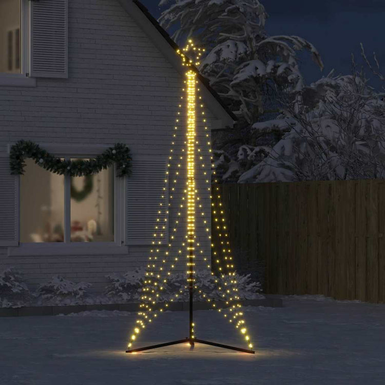 Vidaxl LED Arbre de Noël 525 LEDS blanc chaud 302 cm