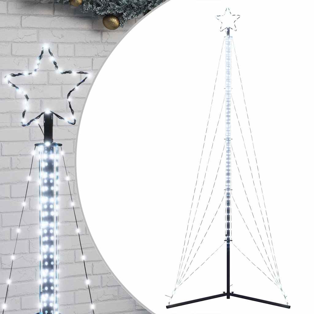Vidaxl LED Arbre de Noël 525 LEDS Cold White 302 cm