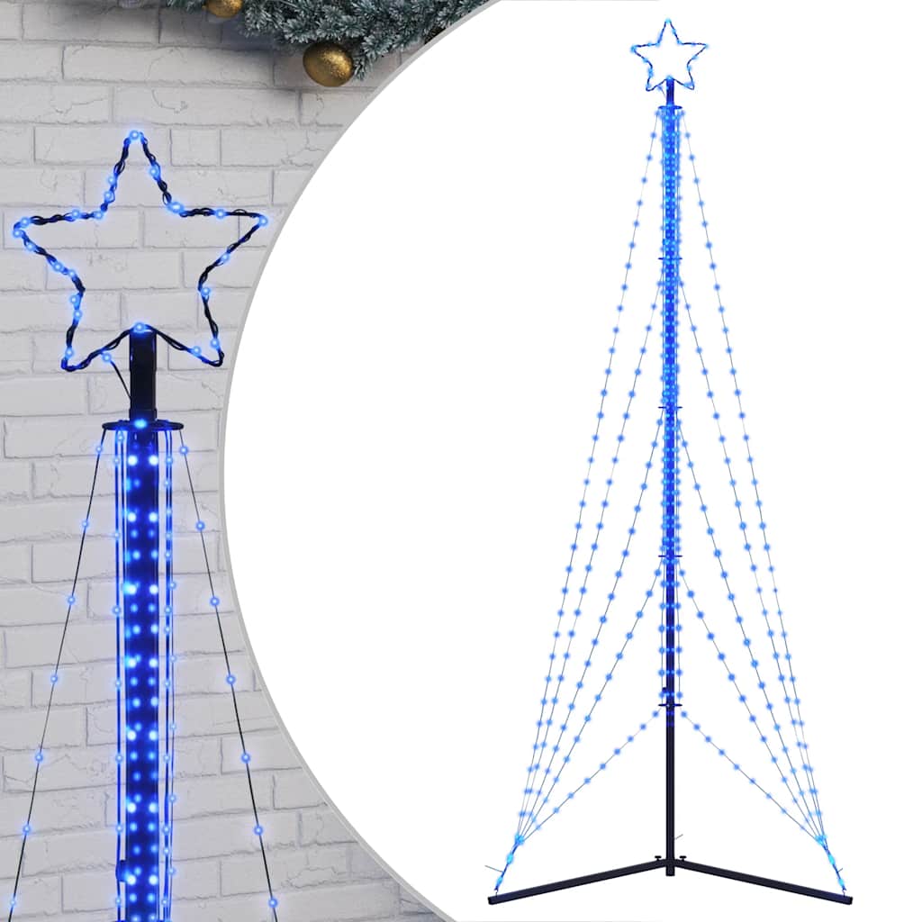 Vidaxl LED Arbre de Noël 525 LEDS 302 cm bleu