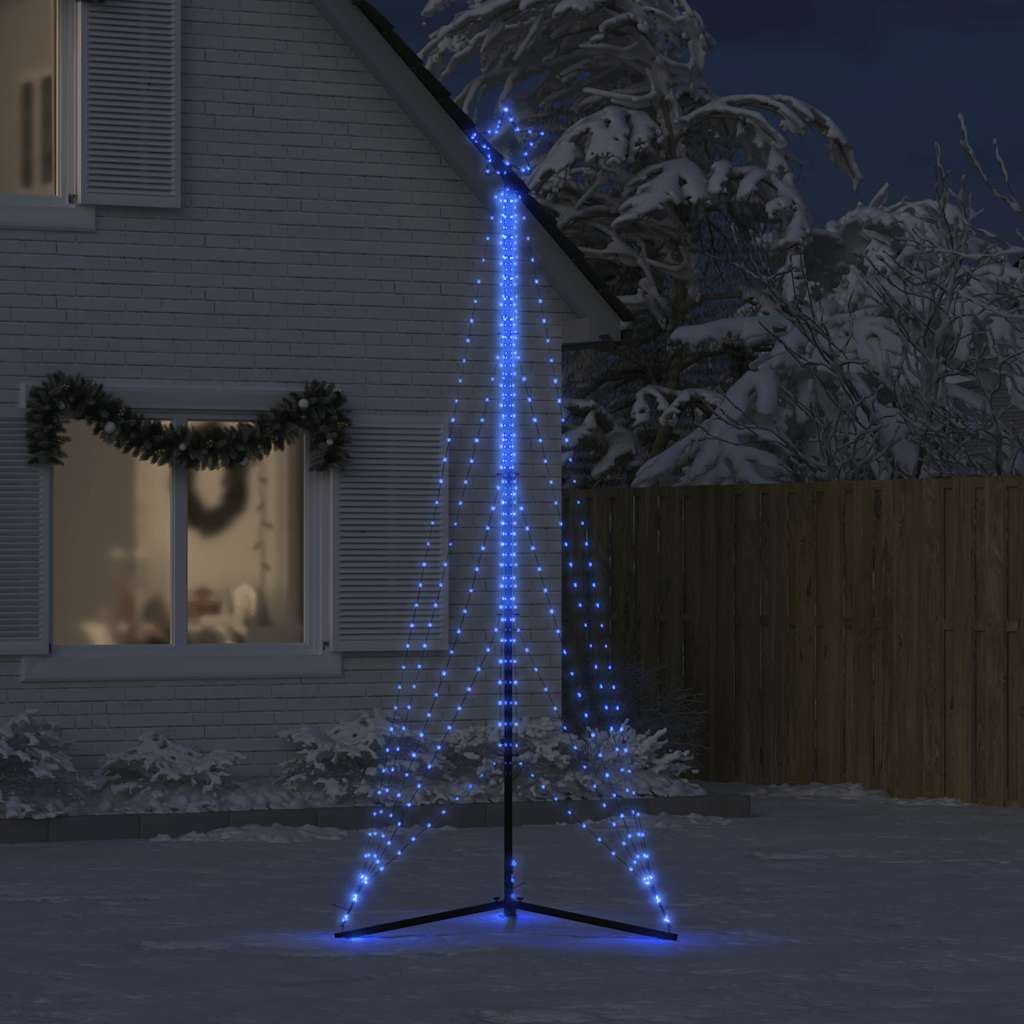 Vidaxl LED Arbre de Noël 525 LEDS 302 cm bleu