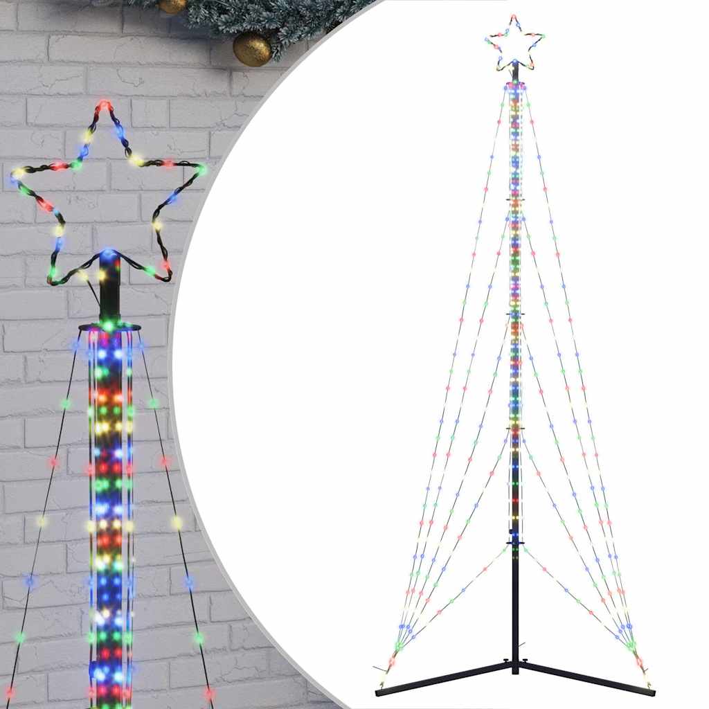Vidaxl LED Arbre de Noël 525 LEDS coloré 302 cm