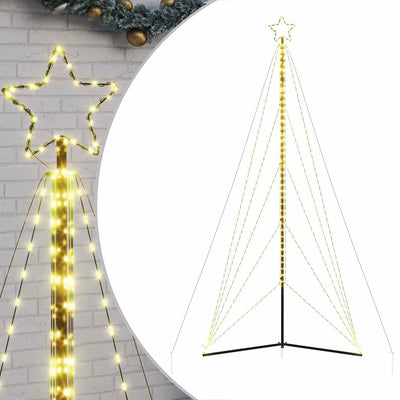 Vidaxl LED Arbre de Noël 615 LEDS blanc chaud 404,5 cm