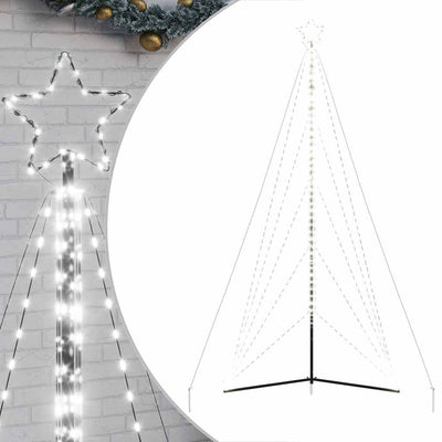 Vidaxl LED Arbre de Noël 615 LEDS Cold White 404,5 cm