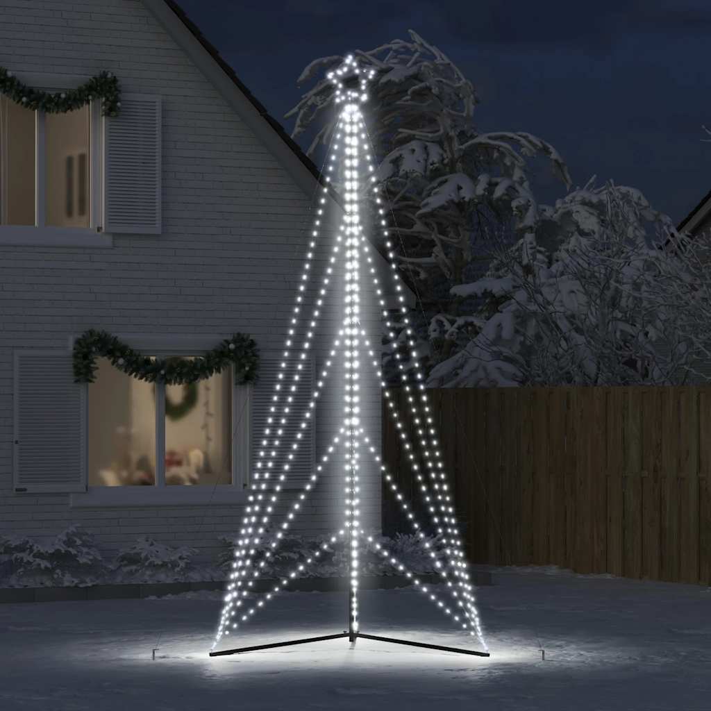 Vidaxl LED Arbre de Noël 615 LEDS Cold White 404,5 cm