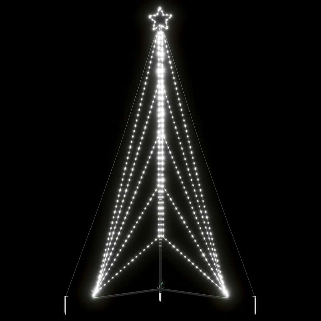 Vidaxl LED Arbre de Noël 615 LEDS Cold White 404,5 cm