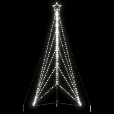 Vidaxl LED Arbre de Noël 615 LEDS Cold White 404,5 cm