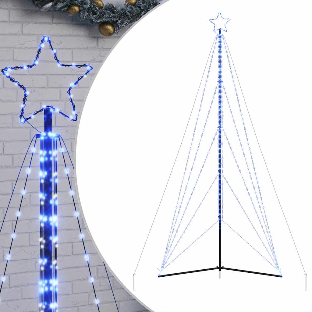 Vidaxl LED Arbre de Noël 615 LEDS 404,5 cm bleu