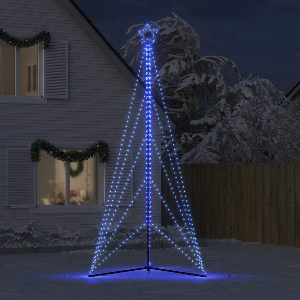 Vidaxl LED Arbre de Noël 615 LEDS 404,5 cm bleu