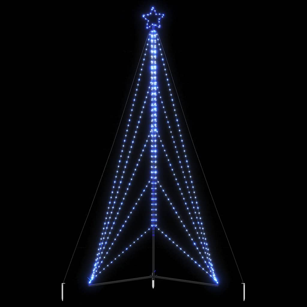 Vidaxl LED Arbre de Noël 615 LEDS 404,5 cm bleu